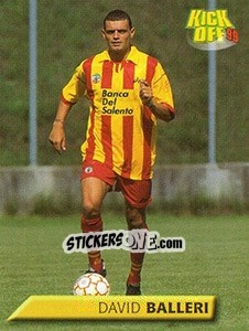 Figurina David Balleri - Calcio 1999-2000. Kick Off n. 90 - Merlin