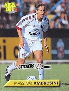 Cromo Massimo Ambrosini - Calcio 1999-2000. Kick Off n. 104 - Merlin