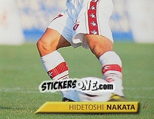 Figurina Hidetoshi Nakata - Calcio 1999-2000. Kick Off n. 132 - Merlin