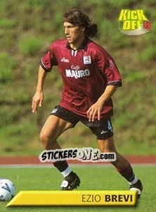 Figurina Ezio Brevi - Calcio 1999-2000. Kick Off n. 163 - Merlin
