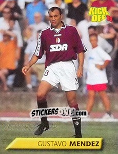 Figurina Gustavo Mendez - Calcio 1999-2000. Kick Off n. 181 - Merlin