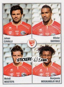 Figurina Cavalli / Davidas / Mehdi Mostefa / Benjamin Moukandjo - FOOT 2010-2011 n. 634 - Panini