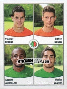 Sticker Briant / costil / abdallah / lautoa - FOOT 2010-2011 n. 646 - Panini