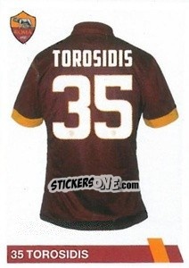 Figurina Vasilis Torosidis - AS Roma 2014-2015 n. 79 - Erredi Galata Edizioni