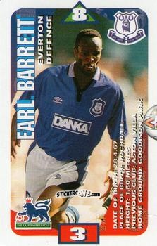 Cromo Earl Barrett - Squads Premier League 1996-1997. Pro Edition n. 47 - Subbuteo