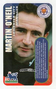 Figurina Martin O'Neill - Squads Premier League 1996-1997. Pro Edition n. 62 - Subbuteo