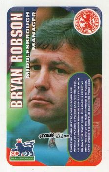 Sticker Bryan Robson - Squads Premier League 1996-1997. Pro Edition n. 85 - Subbuteo