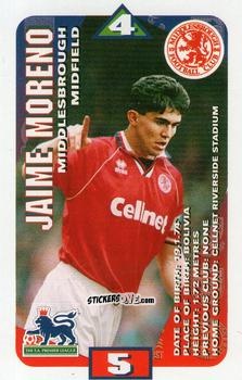 Sticker Jaime Moreno - Squads Premier League 1996-1997. Pro Edition n. 89 - Subbuteo