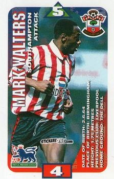 Figurina Mark Walters - Squads Premier League 1996-1997. Pro Edition n. 120 - Subbuteo