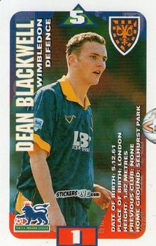 Cromo Dean Blackwell - Squads Premier League 1996-1997. Pro Edition n. 148 - Subbuteo