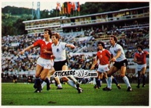 Cromo Förste - Vizek - Dietz - Rummenigge - Fussball 1980-1981 n. 8 - Bergmann