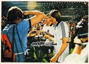 Figurina Hrubesch / Kaltz - Fussball 1980-1981 n. 30 - Bergmann