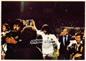Sticker Kempes Mit Pokal / Di Stefano - Fussball 1980-1981 n. 47 - Bergmann