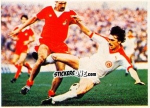 Cromo Klaus Allofs - Zimmermann - Strack - Fussball 1980-1981 n. 66 - Bergmann