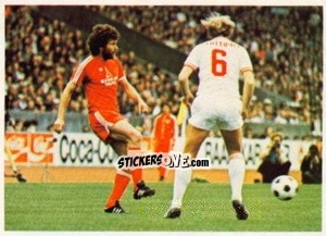 Cromo Paul Breitner / Erwin Hadewicz - Fussball 1980-1981 n. 80 - Bergmann