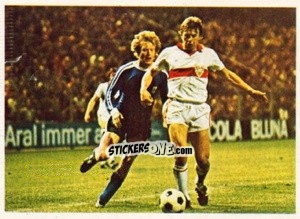 Figurina Winfried Schafer / Bernd Forster - Fussball 1980-1981 n. 190 - Bergmann