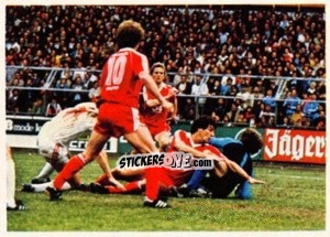 Cromo Eigl / Hermann / Posner / Makel / Reimann - Fussball 1980-1981 n. 219 - Bergmann