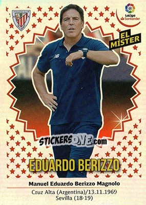 Figurina ENTRENADOR ATHLETIC CLUB - Eduardo Berizzo (4) - Liga Spagnola 2018-2019 n. 4 - Colecciones ESTE