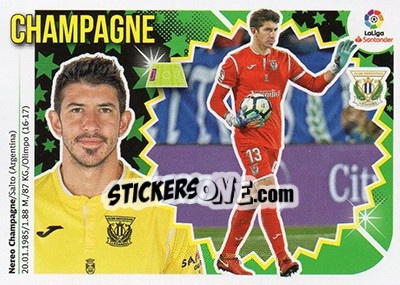 Figurina Champagne (2) - Liga Spagnola 2018-2019 n. 372 - Colecciones ESTE