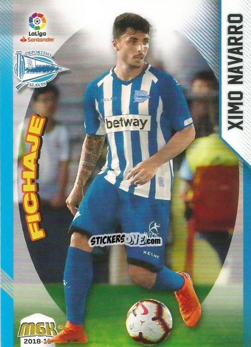Cromo Ximo Navarro - Liga 2018-2019. Megacracks n. 10 - Panini
