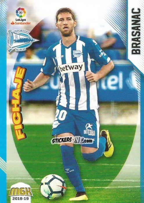 Figurina Brasanac - Liga 2018-2019. Megacracks n. 14 - Panini