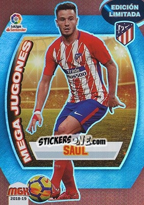 Figurina Saúl - Liga 2018-2019. Megacracks n. 68b - Panini