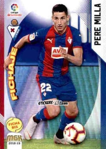 Figurina Pere Milla - Liga 2018-2019. Megacracks n. 177bis - Panini