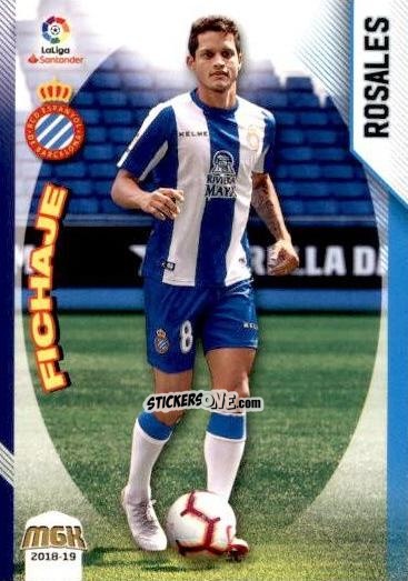 Figurina Rosales - Liga 2018-2019. Megacracks n. 194 - Panini