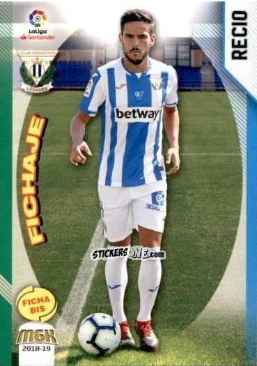 Figurina Recio - Liga 2018-2019. Megacracks n. 309bis - Panini