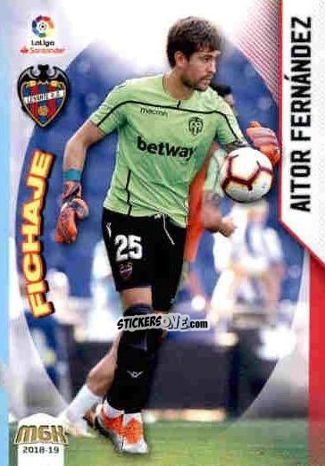Figurina Aitor Fernández - Liga 2018-2019. Megacracks n. 327 - Panini