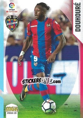 Figurina Doukouré - Liga 2018-2019. Megacracks n. 335 - Panini