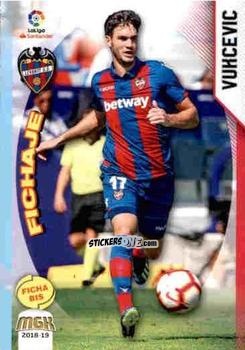 Sticker Vukcevic - Liga 2018-2019. Megacracks n. 336bis - Panini