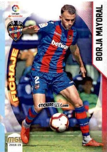 Figurina Borja Mayoral - Liga 2018-2019. Megacracks n. 342 - Panini