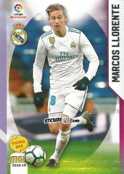 Sticker Marcos Llorente - Liga 2018-2019. Megacracks n. 365bis - Panini
