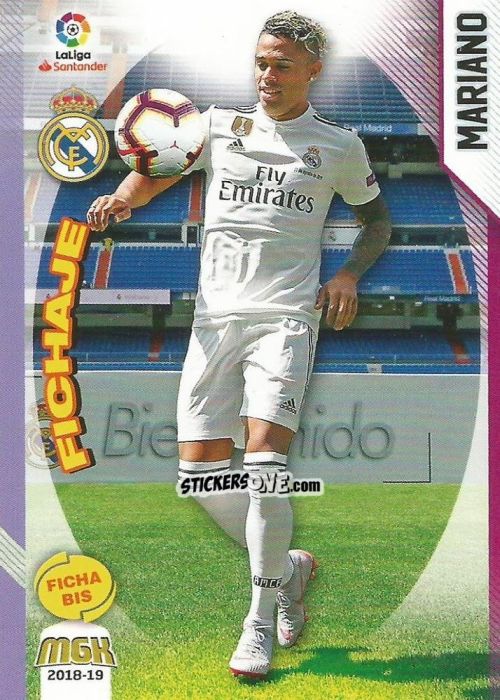 Figurina Mariano Diaz - Liga 2018-2019. Megacracks n. 372bis - Panini