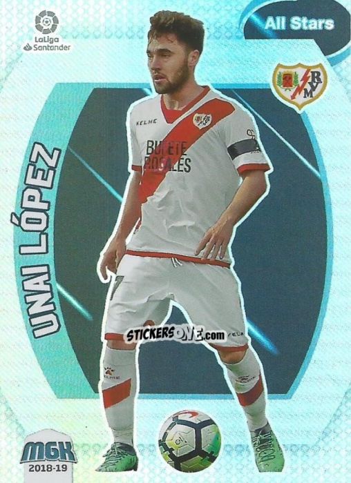 Figurina Unai López - Liga 2018-2019. Megacracks n. 404 - Panini