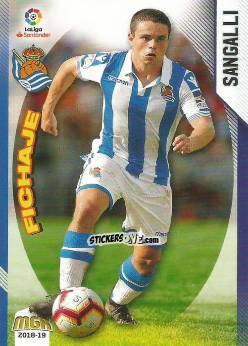 Figurina Sangalli - Liga 2018-2019. Megacracks n. 422 - Panini