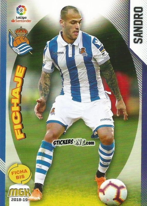 Sticker Sandro - Liga 2018-2019. Megacracks n. 426bis - Panini
