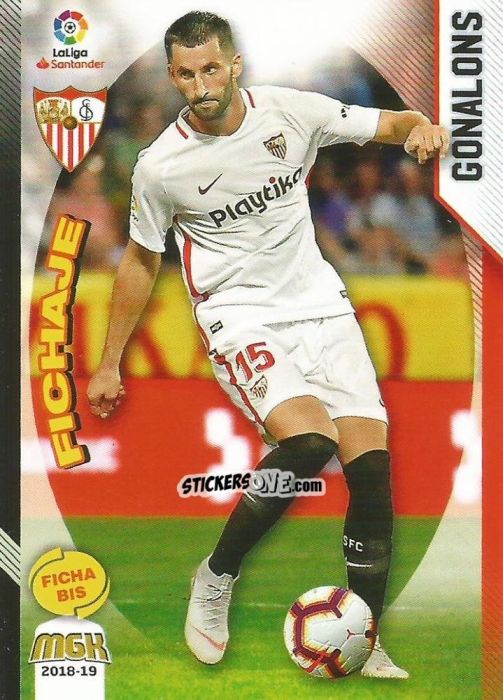 Figurina Gonalons - Liga 2018-2019. Megacracks n. 446bis - Panini