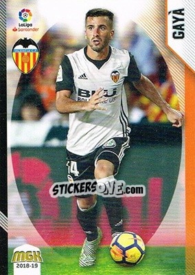 Figurina Gayá - Liga 2018-2019. Megacracks n. 468 - Panini