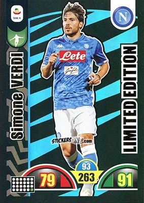 Sticker Simone Verdi - Calciatori 2018-2019. Adrenalyn XL n. LE-SV - Panini