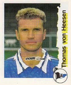 Sticker Thomas von Hessen - Fußball Bundesliga zur Endphase der Saison 1996/1997 n. 15 - Panini