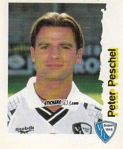 Figurina Peter Peschel - Fußball Bundesliga zur Endphase der Saison 1996/1997 n. 23 - Panini