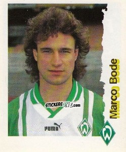 Figurina Marco Bode - Fußball Bundesliga zur Endphase der Saison 1996/1997 n. 38 - Panini