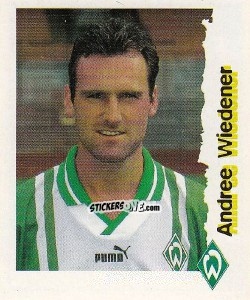 Cromo Andree Wiedener - Fußball Bundesliga zur Endphase der Saison 1996/1997 n. 39 - Panini