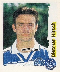 Sticker Dietmar Hirsch - Fußball Bundesliga zur Endphase der Saison 1996/1997 n. 63 - Panini