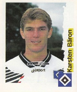 Cromo Karsten Baron - Fußball Bundesliga zur Endphase der Saison 1996/1997 n. 108 - Panini
