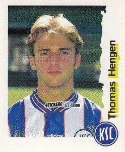Cromo Thomas Hengen - Fußball Bundesliga zur Endphase der Saison 1996/1997 n. 114 - Panini