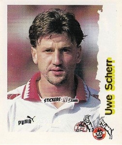 Cromo Uwe Scherr - Fußball Bundesliga zur Endphase der Saison 1996/1997 n. 126 - Panini