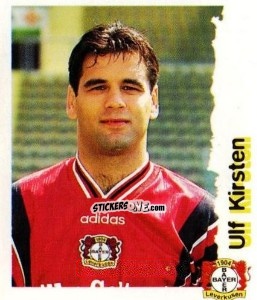 Sticker Ulf Kirsten - Fußball Bundesliga zur Endphase der Saison 1996/1997 n. 147 - Panini